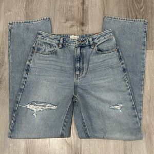 PacSun women’s 90s Boyfriend jeans ripped light indigo